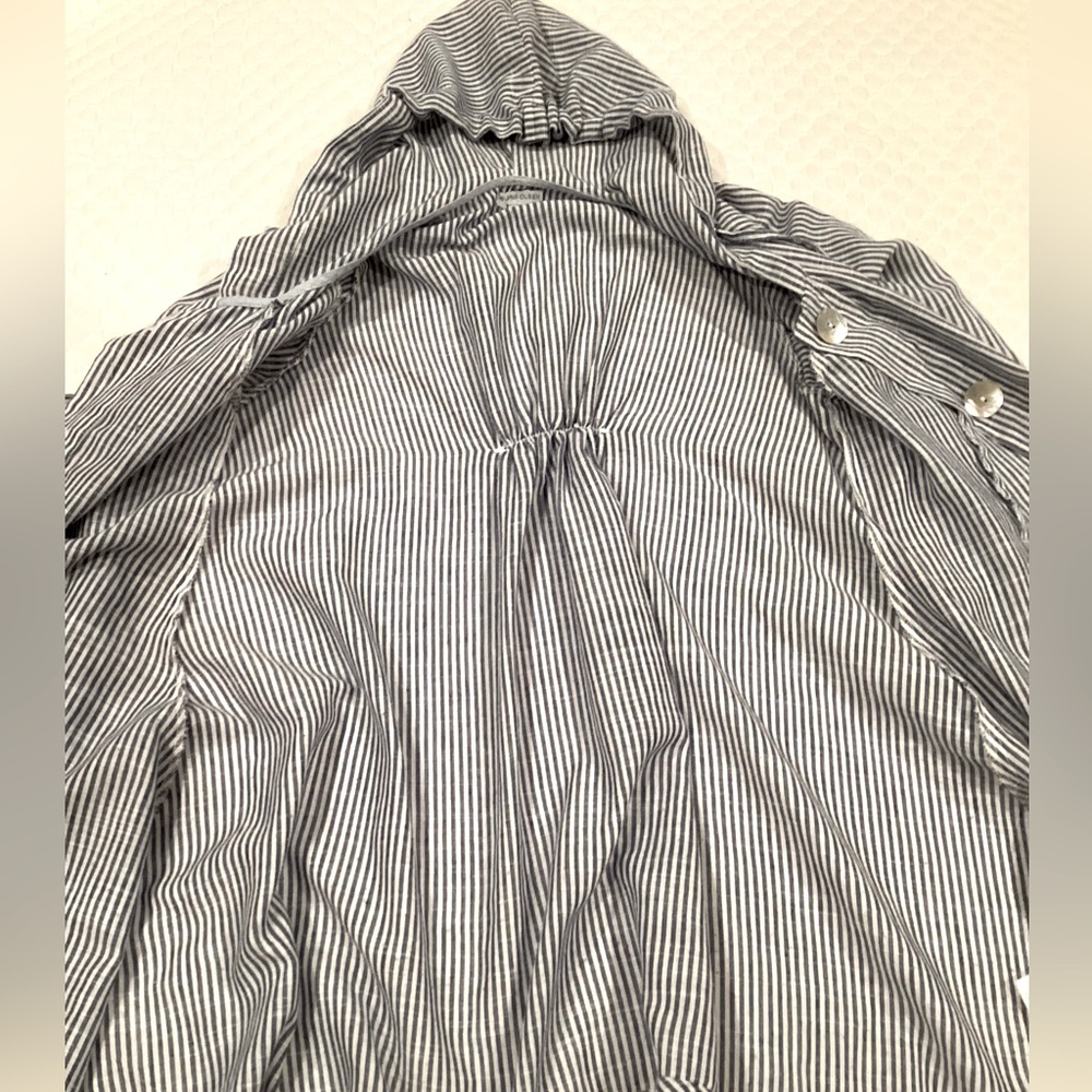 Sigrid Olsen Gray Striped Utility Jacket - Picture 9 of 11